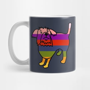 Rainbow Fergus the Dog Mug